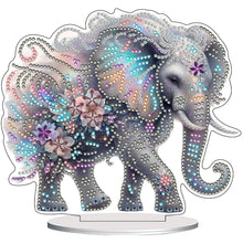 Lade das Bild in den Galerie-Viewer, Elefant - Einseitig - Acryl-Diamant-Tischornament
