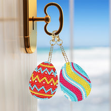 Lade das Bild in den Galerie-Viewer, 6 Stk./Set Ostern - Beidseitig - Diamant-Schlüsselanhänger
