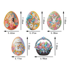 Lade das Bild in den Galerie-Viewer, 6 Stk./Set Ostern - Beidseitig - Diamant-Schlüsselanhänger
