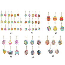 Lade das Bild in den Galerie-Viewer, 6 Stk./Set Ostern - Beidseitig - Diamant-Schlüsselanhänger
