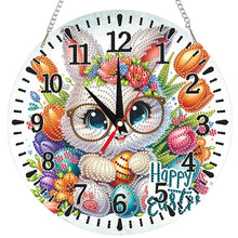 Lade das Bild in den Galerie-Viewer, Gelbes Küken - Acryl-Diamant-Uhr-Anhänger
