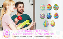 Lade das Bild in den Galerie-Viewer, 8 Stk./Set Osterblumen-Eier - Diamant Painting Kühlschrankmagnet
