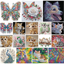 Lade das Bild in den Galerie-Viewer, Cat-Partial Special Diamond Painting-30x30cm
