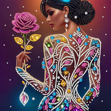 Lade das Bild in den Galerie-Viewer, Elegante Schönheit-Special Diamond Painting-30x30cm
