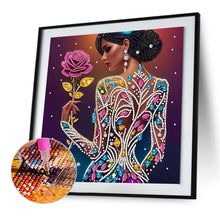 Lade das Bild in den Galerie-Viewer, Elegante Schönheit-Special Diamond Painting-30x30cm
