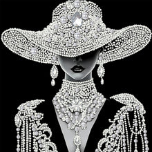 Lade das Bild in den Galerie-Viewer, Elegante Schönheit-Special Diamond Painting-30x30cm
