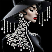 Lade das Bild in den Galerie-Viewer, Elegante Schönheit-Special Diamond Painting-30x30cm
