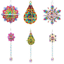 Lade das Bild in den Galerie-Viewer, Mandala - Sonnenfänger Fensterhänger Diamant-Windspiel
