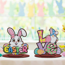 Lade das Bild in den Galerie-Viewer, 2 Stk./Set Ostern - Einseitig - Acryl-Diamant-Tischornament
