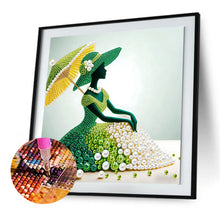 Lade das Bild in den Galerie-Viewer, Elegant Skirt Beauty-Partial Special Diamond Painting-30x30cm
