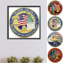 Lade das Bild in den Galerie-Viewer, Independence Day 250th Anniversary-Partial Special Diamond Painting-30x30cm
