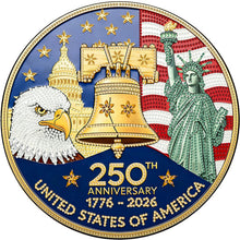 Lade das Bild in den Galerie-Viewer, Independence Day 250th Anniversary-Partial Special Diamond Painting-30x30cm
