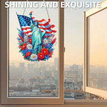 Lade das Bild in den Galerie-Viewer, Nationalflagge und Blumen - Einseitig - Diamant-Anhänger
