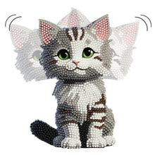 Lade das Bild in den Galerie-Viewer, Beige Katze - Einseitig - Acryl-Diamant-Tischornament
