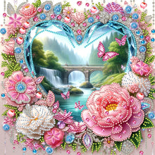 Lade das Bild in den Galerie-Viewer, Blume- Pearl Painting Kit mit Rahmen-25x25cm
