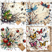 Lade das Bild in den Galerie-Viewer, Dragonfly-Partial Special Diamond Painting-30x30cm
