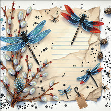 Lade das Bild in den Galerie-Viewer, Dragonfly-Partial Special Diamond Painting-30x30cm

