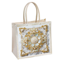 Lade das Bild in den Galerie-Viewer, Goldenes Mandala - Diamant-Umhängetasche mit Kette
