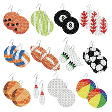 Lade das Bild in den Galerie-Viewer, 12 Paar Niedliche Cartoon Ohrringe - DIY Diamant Painting Ohrringe Set
