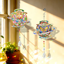 Lade das Bild in den Galerie-Viewer, 2 Stk./Set Kolibris und Schmetterlinge - Sonnenfänger Fensterhänger Diamant-Windspiel
