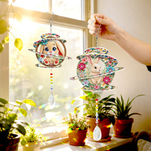 Lade das Bild in den Galerie-Viewer, 2 Stk./Set Kolibris und Schmetterlinge - Sonnenfänger Fensterhänger Diamant-Windspiel
