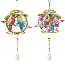 Lade das Bild in den Galerie-Viewer, 2 Stk./Set Kolibris und Schmetterlinge - Sonnenfänger Fensterhänger Diamant-Windspiel
