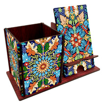 Lade das Bild in den Galerie-Viewer, Blaudrossel - Diamant-Kerzenhalter - Diamant-Tischornament
