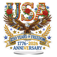 Lade das Bild in den Galerie-Viewer, 250. Jubiläum der USA - Einseitig - Acryl-Diamant-Tischornament
