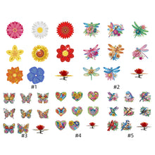 Lade das Bild in den Galerie-Viewer, 8 Stk./Set Libelle - Diamant-Kerzenhalter - Diamant-Tischornament
