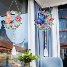 Lade das Bild in den Galerie-Viewer, 2 Stk./Set Schleifenförmiges Osterei - Sonnenfänger Fensterhänger Diamant-Windspiel
