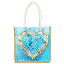 Lade das Bild in den Galerie-Viewer, Wiederverwendbare Einkaufshandtasche aus Leinen Craft Bag
