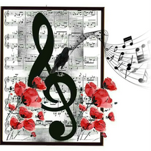 Lade das Bild in den Galerie-Viewer, Musiknoten – Diamond painting 35*35
