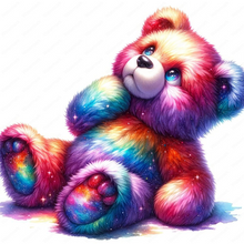 Lade das Bild in den Galerie-Viewer, Regenbogenbär-Voll rund Diamond Painting- 30*30

