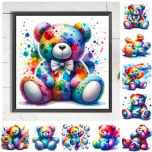 Lade das Bild in den Galerie-Viewer, Regenbogenbär-Voll rund Diamond Painting- 30*30
