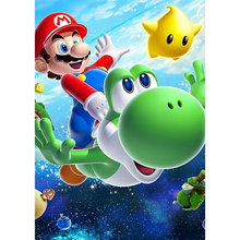 Lade das Bild in den Galerie-Viewer, (Große Größe) Mario- Diamond painting 30*40cm/40*50
