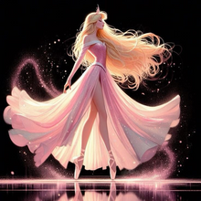 Lade das Bild in den Galerie-Viewer, Ballet Fairy  Diamond Painting-40x40cm
