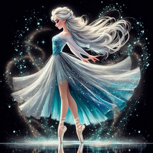 Lade das Bild in den Galerie-Viewer, Ballet Fairy  Diamond Painting-40x40cm
