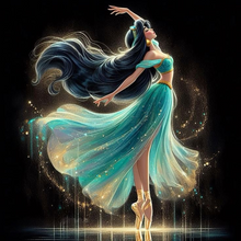 Lade das Bild in den Galerie-Viewer, Ballet Fairy  Diamond Painting-40x40cm
