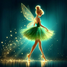 Lade das Bild in den Galerie-Viewer, Ballet Fairy  Diamond Painting-40x40cm
