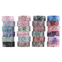Lade das Bild in den Galerie-Viewer, 12/24 rollen Klebeband Wiederverwendbare Blume/Sternennacht/Van gogh Washi Tape Set Kunstwerk Dekorative Band
