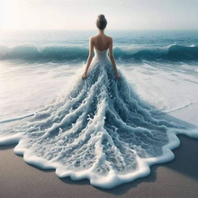 Lade das Bild in den Galerie-Viewer, (Mehrere Stile) Strandkleid Mädchen  -Diamond painting 40*40cm
