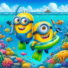 Lade das Bild in den Galerie-Viewer, (Mehrere Stile) Minions -Diamond painting
