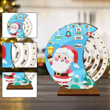 Lade das Bild in den Galerie-Viewer, DIY Rotierender Weihnachtsmann-Diamond painting -Kalender
