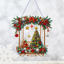 Lade das Bild in den Galerie-Viewer, Weihnachten besondere Form Baum Diamant Malerei hängenden Anhänger
