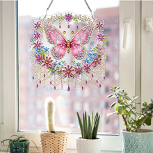 Lade das Bild in den Galerie-Viewer, Rosa Schmetterling -DIY Handwerk Anhänger
