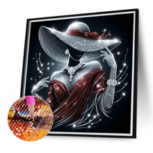 Lade das Bild in den Galerie-Viewer, Elegante Dame - Voll Drill Diamond Painting 40*40cm
