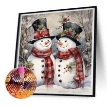 Lade das Bild in den Galerie-Viewer, Weihnachten Schneemann - Voll Drill Diamond Painting 40*40cm
