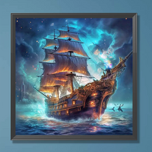 Lade das Bild in den Galerie-Viewer, Seeschiff - Full Drill Diamond Painting 40*40cm
