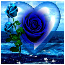 Lade das Bild in den Galerie-Viewer, [Mehrere Größen optional] Blaue Rose Voll diamond painting
