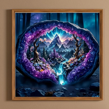 Lade das Bild in den Galerie-Viewer, Amethystblütenbaum-Voll Round Diamond Painting-40x40cm
